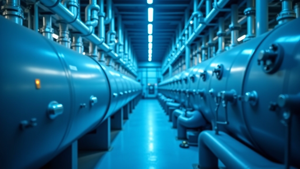 Chemische Produktionsanlage mit Reaktorbehältern und Rohrleitungen, Industrieanlage