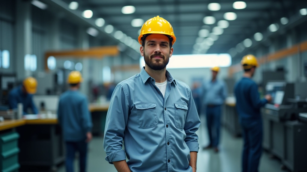 Fabrikanlage mit Produktionshallen und modernen Maschinen in Deutschland